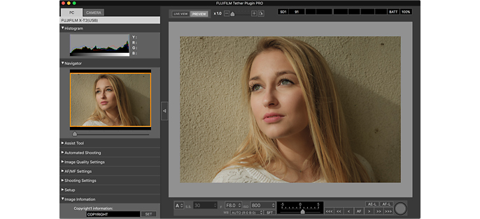 fujifilm tether shooting plug-in pro