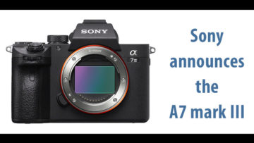 sony a7iii announcement